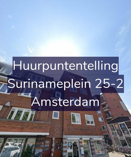 Foto gevel Huurpuntentelling voor Surinameplein 25-2, Amsterdam