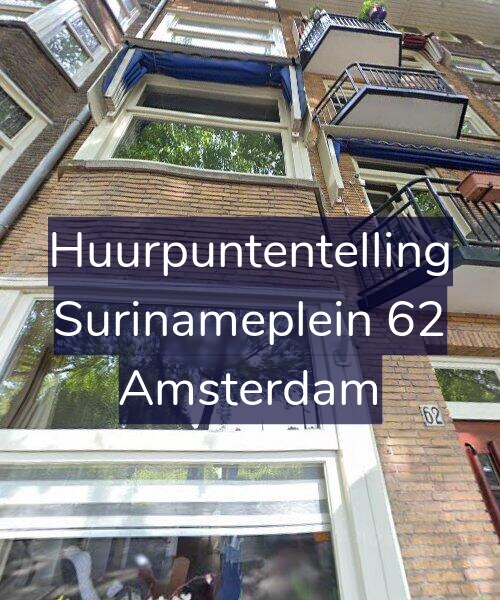Foto gevel Huurpuntentelling voor Surinameplein 62, Amsterdam
