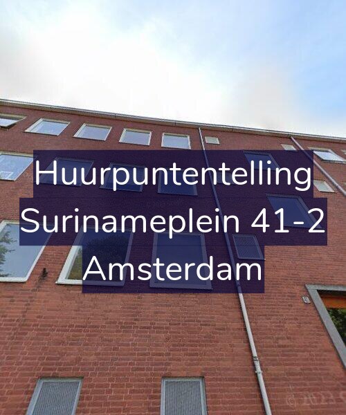 Foto gevel Huurpuntentelling voor Surinameplein 41-2, Amsterdam