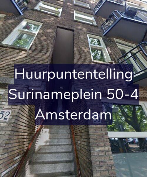 Foto gevel Huurpuntentelling voor Surinameplein 50-4, Amsterdam