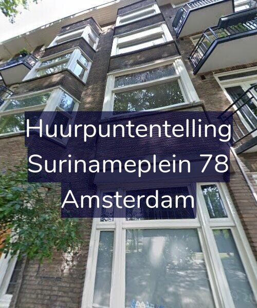 Foto gevel Huurpuntentelling voor Surinameplein 78, Amsterdam