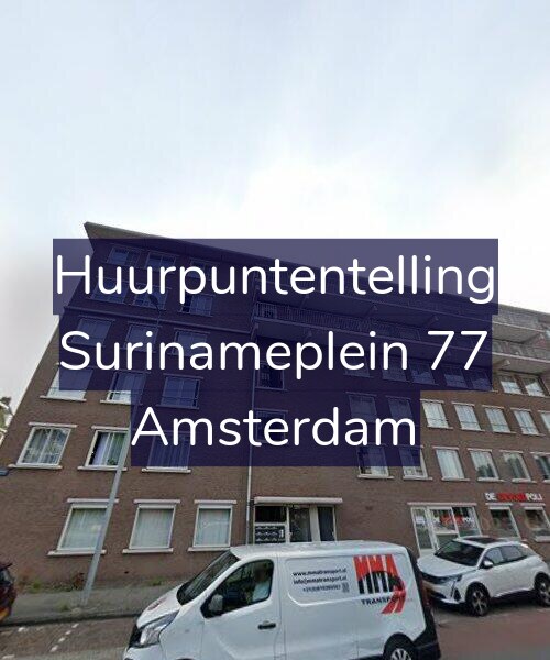 Foto gevel Huurpuntentelling voor Surinameplein 77, Amsterdam