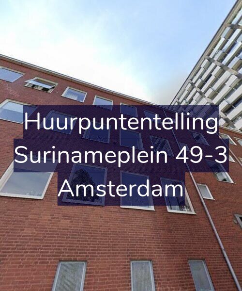 Foto gevel Huurpuntentelling voor Surinameplein 49-3, Amsterdam