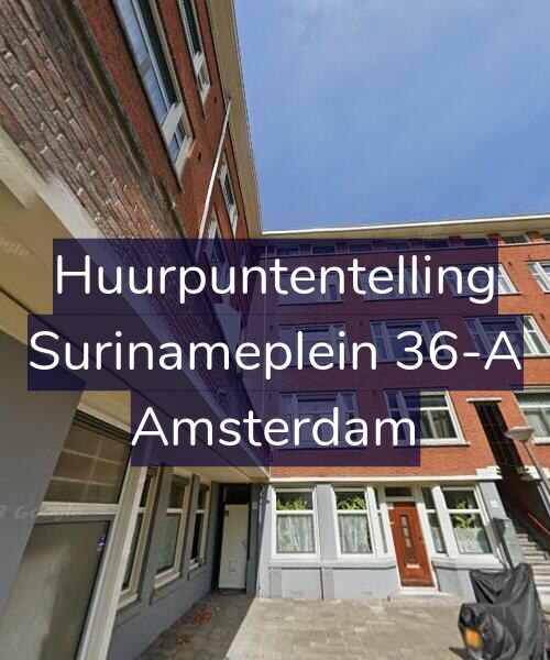 Foto gevel Huurpuntentelling voor Surinameplein 36-A, Amsterdam