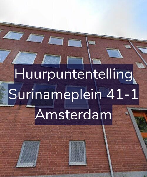 Foto gevel Huurpuntentelling voor Surinameplein 41-1, Amsterdam