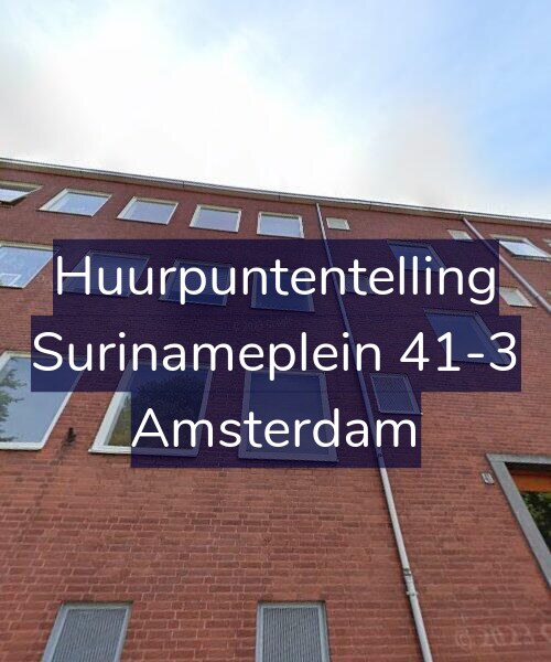 Foto gevel Huurpuntentelling voor Surinameplein 41-3, Amsterdam