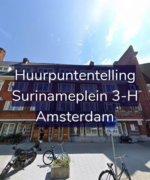 Foto gevel Huurpuntentelling voor Surinameplein 3-H, Amsterdam