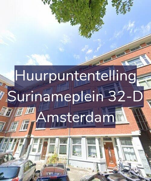 Foto gevel Huurpuntentelling voor Surinameplein 32-D, Amsterdam