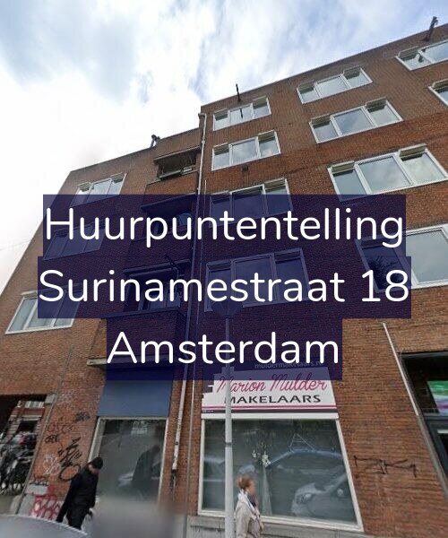 Foto gevel Huurpuntentelling voor Surinamestraat 18, Amsterdam