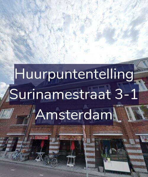 Foto gevel Huurpuntentelling voor Surinamestraat 3-1, Amsterdam