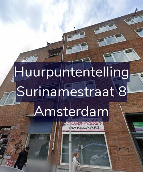 Foto gevel Huurpuntentelling voor Surinamestraat 8, Amsterdam