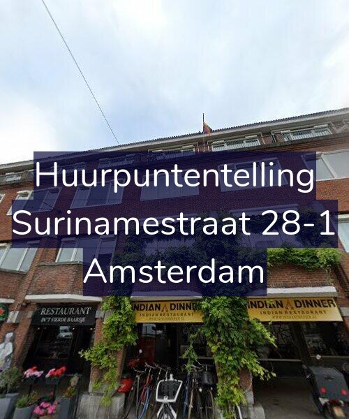 Foto gevel Huurpuntentelling voor Surinamestraat 28-1, Amsterdam