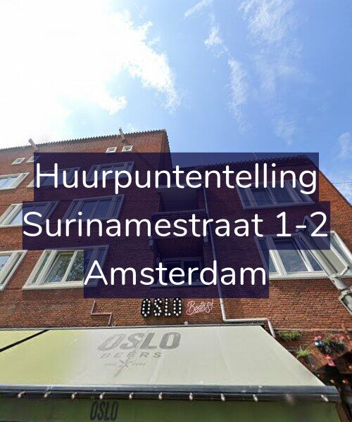 Foto gevel Huurpuntentelling voor Surinamestraat 1-2, Amsterdam