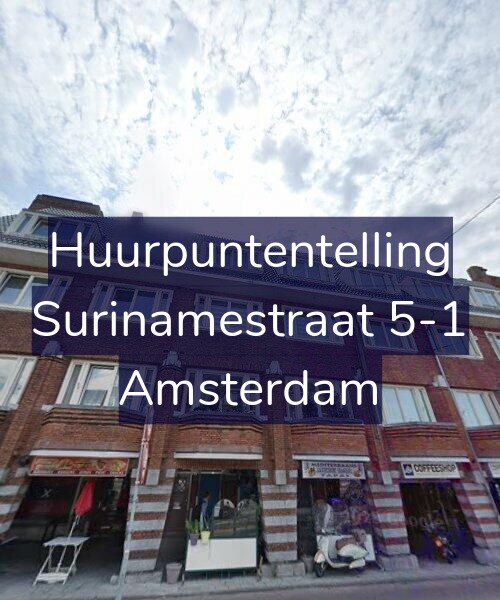 Foto gevel Huurpuntentelling voor Surinamestraat 5-1, Amsterdam