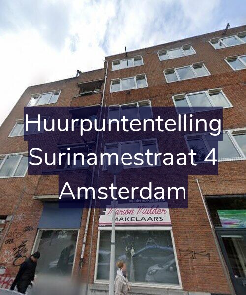 Foto gevel Huurpuntentelling voor Surinamestraat 4, Amsterdam