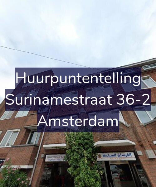 Foto gevel Huurpuntentelling voor Surinamestraat 36-2, Amsterdam