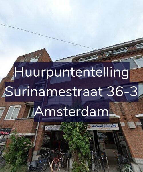 Foto gevel Huurpuntentelling voor Surinamestraat 36-3, Amsterdam