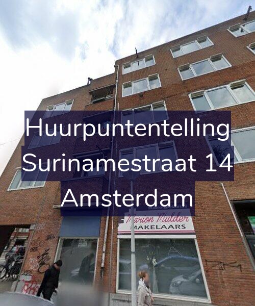 Foto gevel Huurpuntentelling voor Surinamestraat 14, Amsterdam