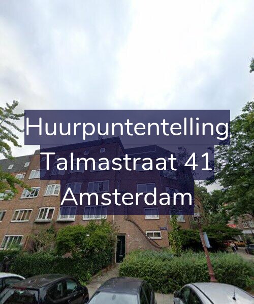 Foto gevel Huurpuntentelling voor Talmastraat 41, Amsterdam