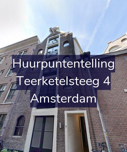 Foto gevel Huurpuntentelling voor Teerketelsteeg 4, Amsterdam