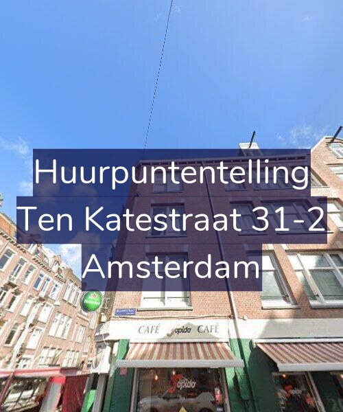 Foto gevel Huurpuntentelling voor Ten Katestraat 31-2, Amsterdam