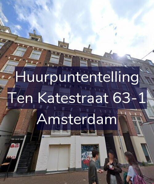 Foto gevel Huurpuntentelling voor Ten Katestraat 63-1, Amsterdam