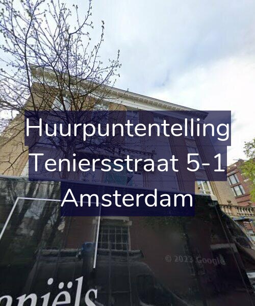 Foto gevel Huurpuntentelling voor Teniersstraat 5-1, Amsterdam