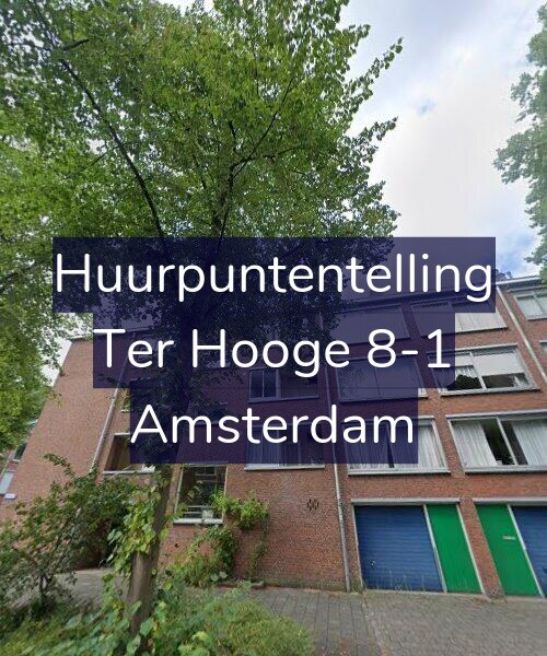 Foto gevel Huurpuntentelling voor Ter Hooge 8-1, Amsterdam