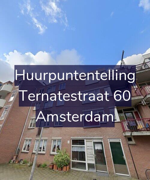 Foto gevel Huurpuntentelling voor Ternatestraat 60, Amsterdam