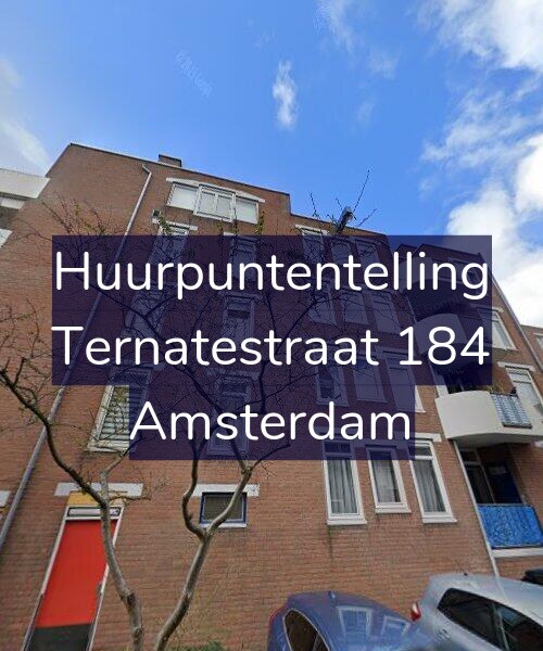Foto gevel Huurpuntentelling voor Ternatestraat 184, Amsterdam
