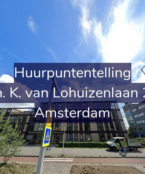 Foto gevel Huurpuntentelling voor Th. K. van Lohuizenlaan 26, Amsterdam