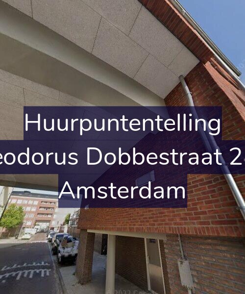 Foto gevel Huurpuntentelling voor Theodorus Dobbestraat 28-1, Amsterdam