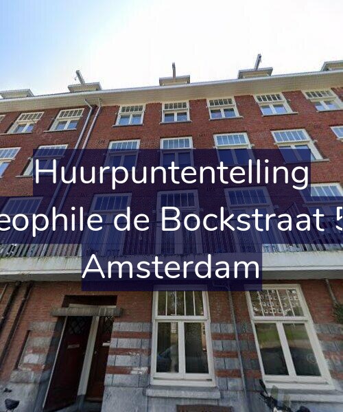 Foto gevel Huurpuntentelling voor Theophile de Bockstraat 5-1, Amsterdam