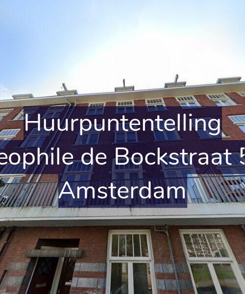 Foto gevel Huurpuntentelling voor Theophile de Bockstraat 5-2, Amsterdam
