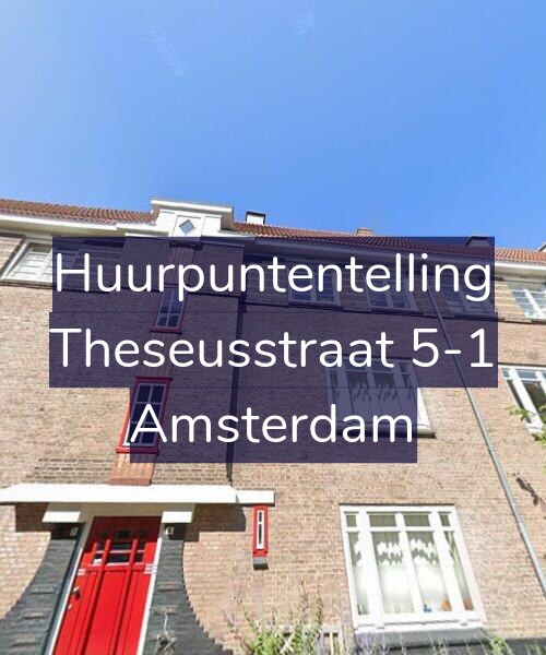 Foto gevel Huurpuntentelling voor Theseusstraat 5-1, Amsterdam