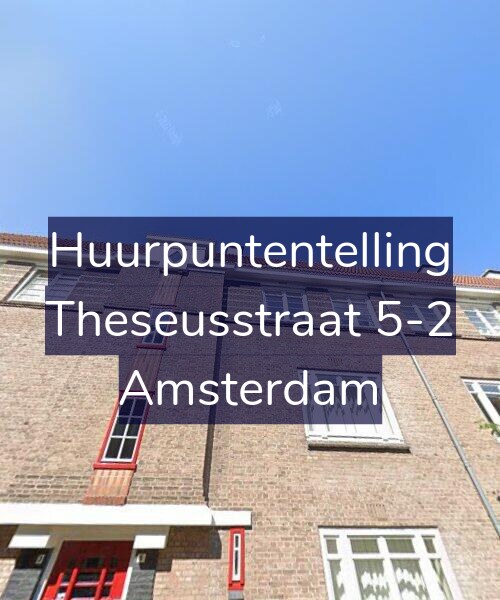 Foto gevel Huurpuntentelling voor Theseusstraat 5-2, Amsterdam