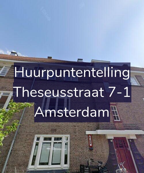 Foto gevel Huurpuntentelling voor Theseusstraat 7-1, Amsterdam