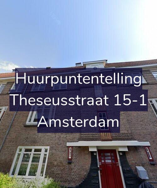 Foto gevel Huurpuntentelling voor Theseusstraat 15-1, Amsterdam