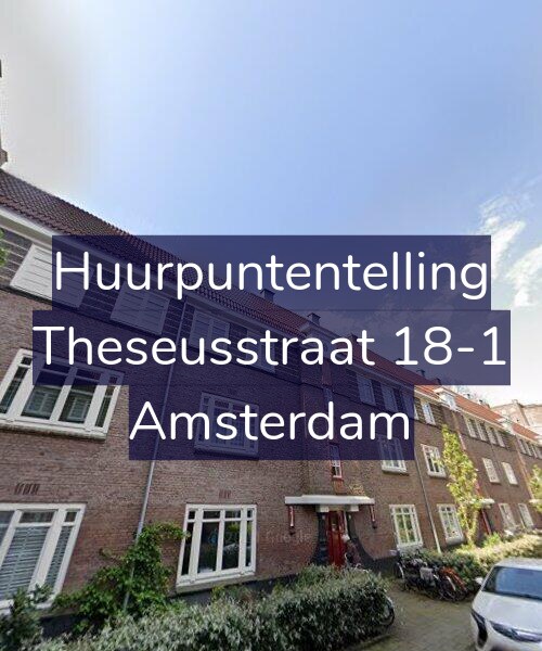 Foto gevel Huurpuntentelling voor Theseusstraat 18-1, Amsterdam