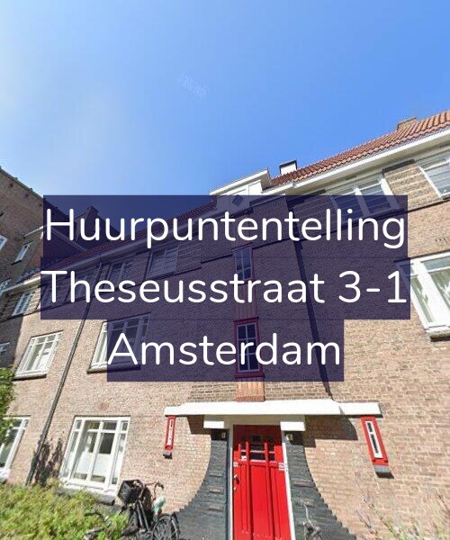 Foto gevel Huurpuntentelling voor Theseusstraat 3-1, Amsterdam