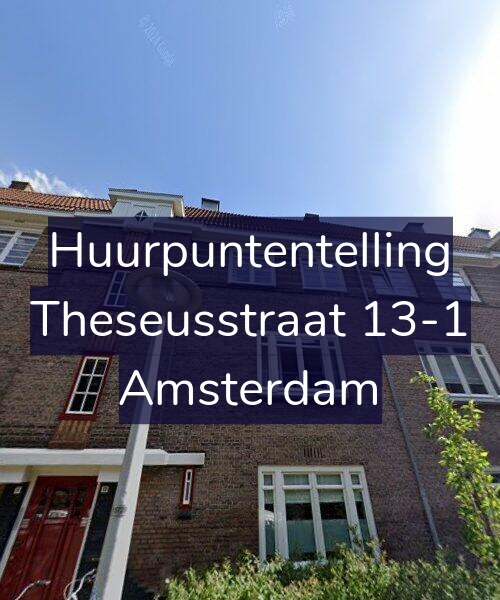 Foto gevel Huurpuntentelling voor Theseusstraat 13-1, Amsterdam