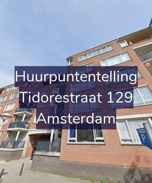 Foto gevel Huurpuntentelling voor Tidorestraat 129, Amsterdam
