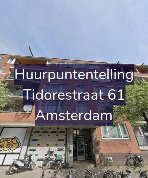 Foto gevel Huurpuntentelling voor Tidorestraat 61, Amsterdam