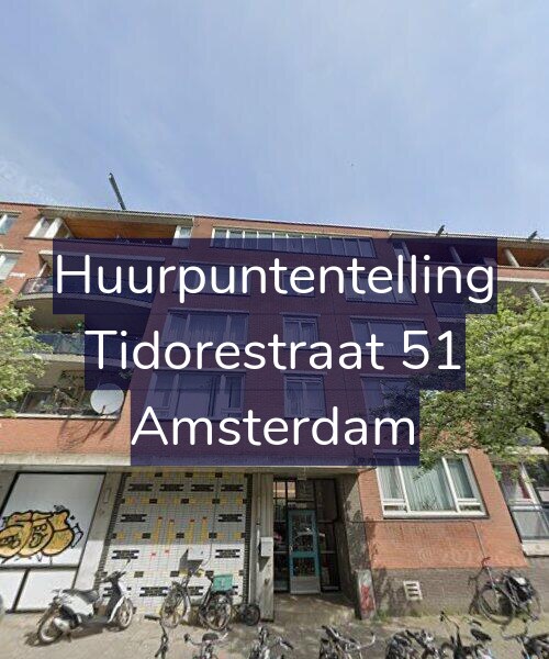 Foto gevel Huurpuntentelling voor Tidorestraat 51, Amsterdam