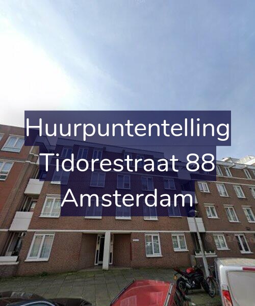 Foto gevel Huurpuntentelling voor Tidorestraat 88, Amsterdam
