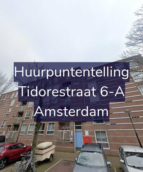 Foto gevel Huurpuntentelling voor Tidorestraat 6-A, Amsterdam
