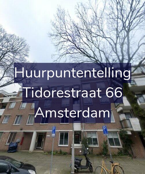 Foto gevel Huurpuntentelling voor Tidorestraat 66, Amsterdam