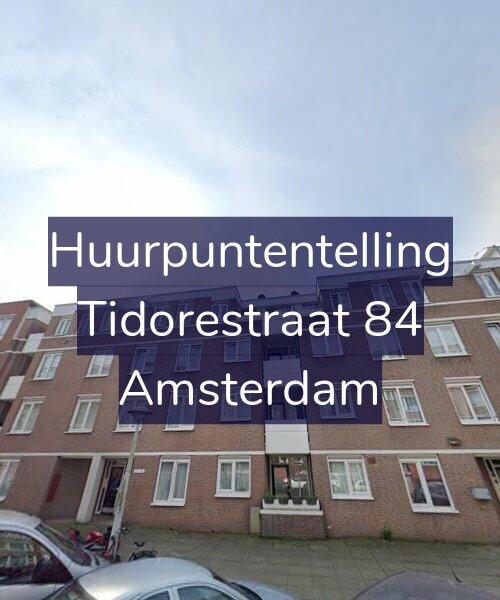 Foto gevel Huurpuntentelling voor Tidorestraat 84, Amsterdam