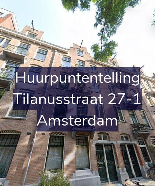 Foto gevel Huurpuntentelling voor Tilanusstraat 27-1, Amsterdam