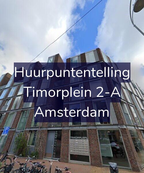 Foto gevel Huurpuntentelling voor Timorplein 2-A, Amsterdam